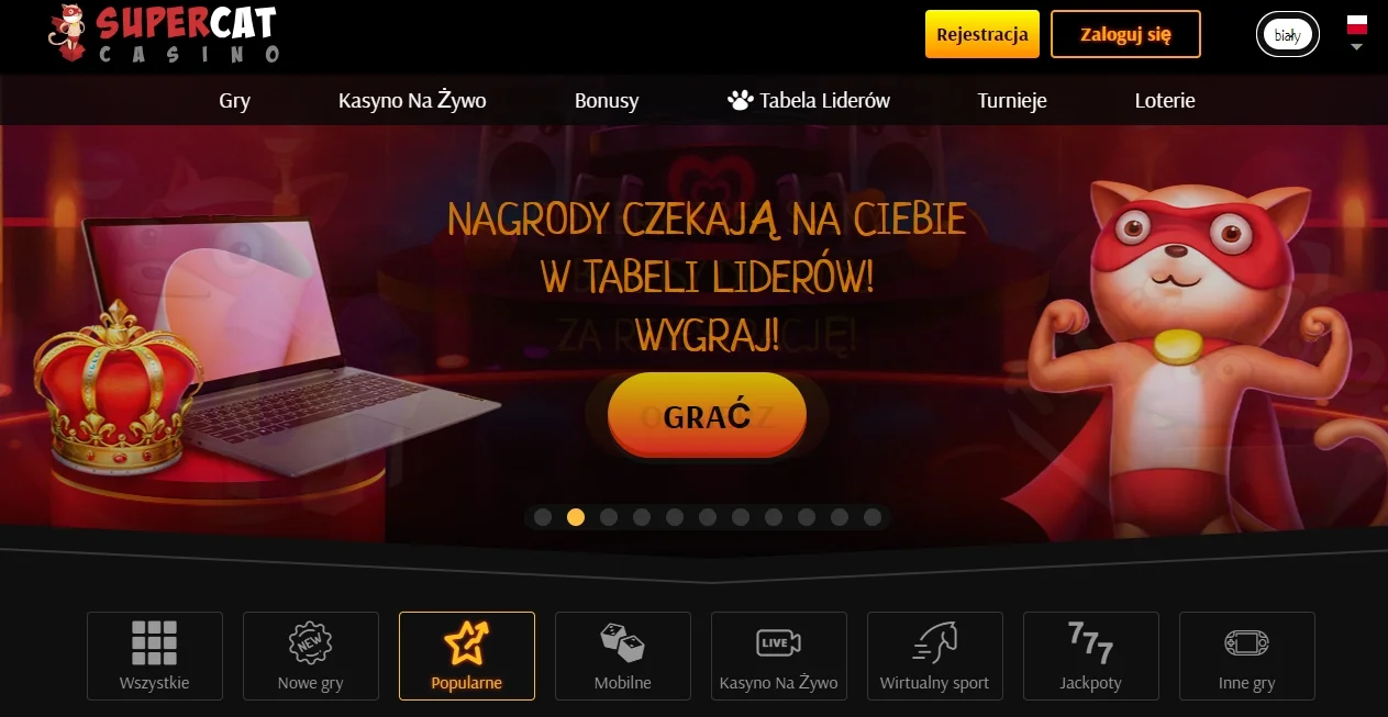 Strona SuperCat casino