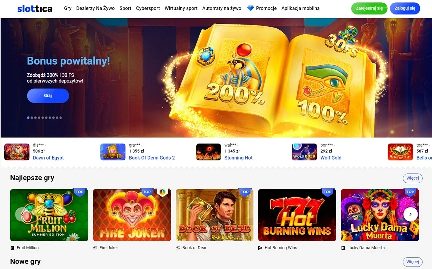 Slottica Casino Glowna Strona