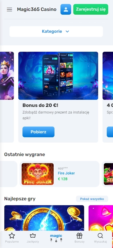 Aplikacja Mobilna Magic365